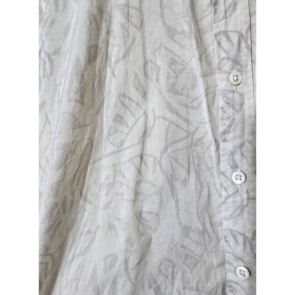 Billy Reid Mens Button Down Shirt S Artsy Abstract Leaf Pattern Casual Comfort - Picture 9 of 10